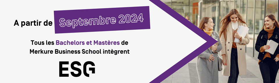 Merkure devient ESG l'école de commerce Merkure devient ESG l'école de commerce